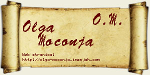 Olga Moconja vizit kartica
